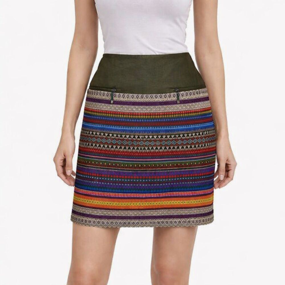 W by Worth Skirt Size 2 Faux Leather Stretch NWOT